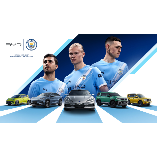 WHEN TECHNOLOGY AND PASSION COME TOGETHER: BYD BECOMES AN OFFICIAL PARTNER OF MANCHESTER CITY FOOTBALL CLUB WHEN TECHNOLOGY AND PASSION COME TOGETHER: BYD BECOMES AN OFFICIAL PARTNER OF MANCHESTER CITY FOOTBALL CLUB
